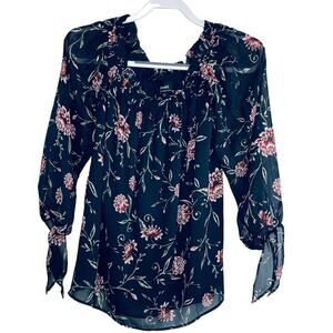 Bardot Floral Off The Shoulder Blouse Top Size Small